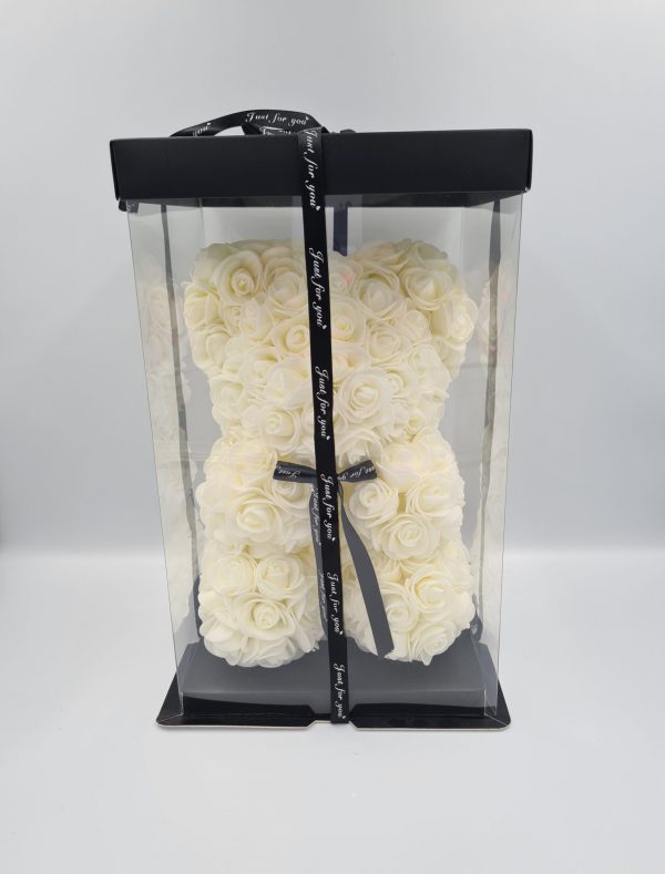 Rose Teddy Bear "Snow"